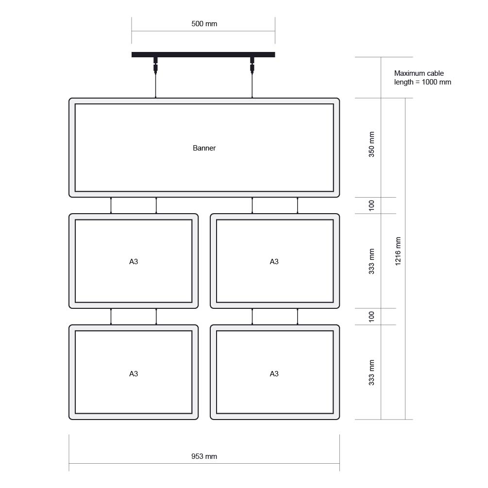 Led Pocket Display Grand Set