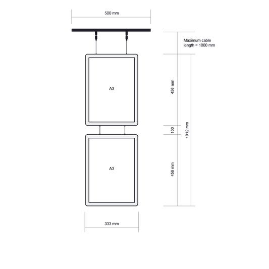 Led Pocket Display Set A3